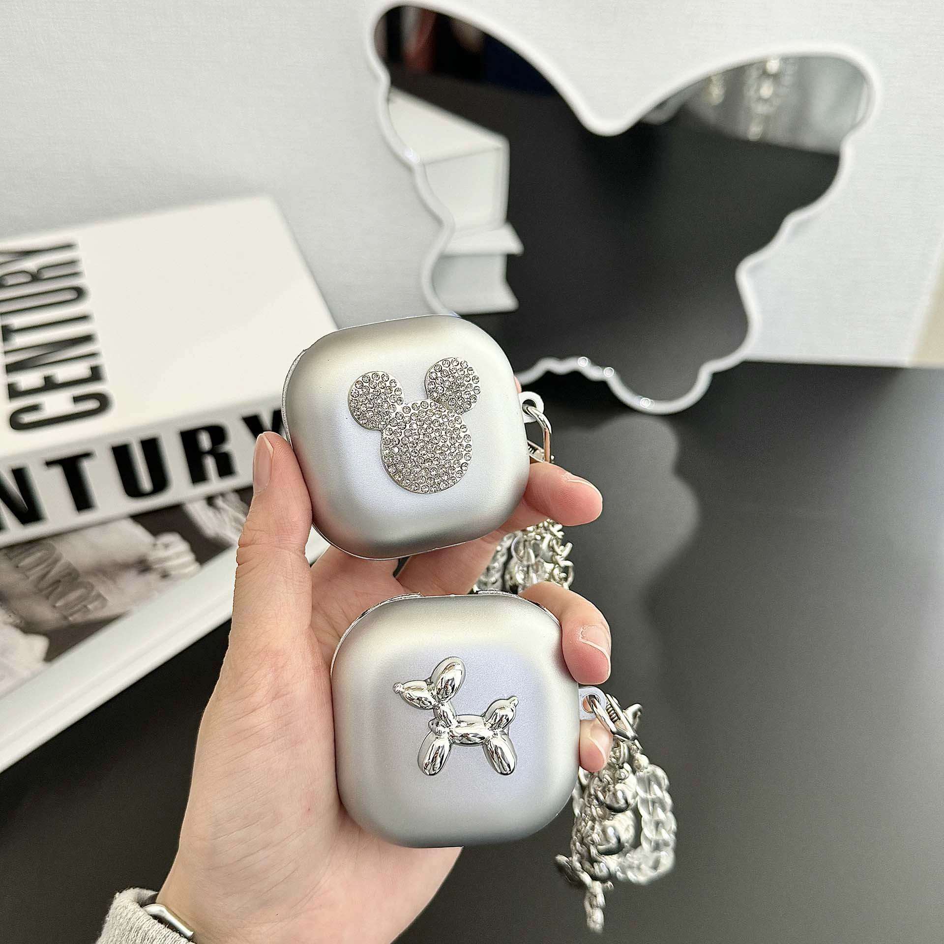 Защитный чехол наушников Samsung Galaxy Buds2 Pro с беспроводным Bluetooth-гарнитой, электрохромированная мультяшная щенок Buds2