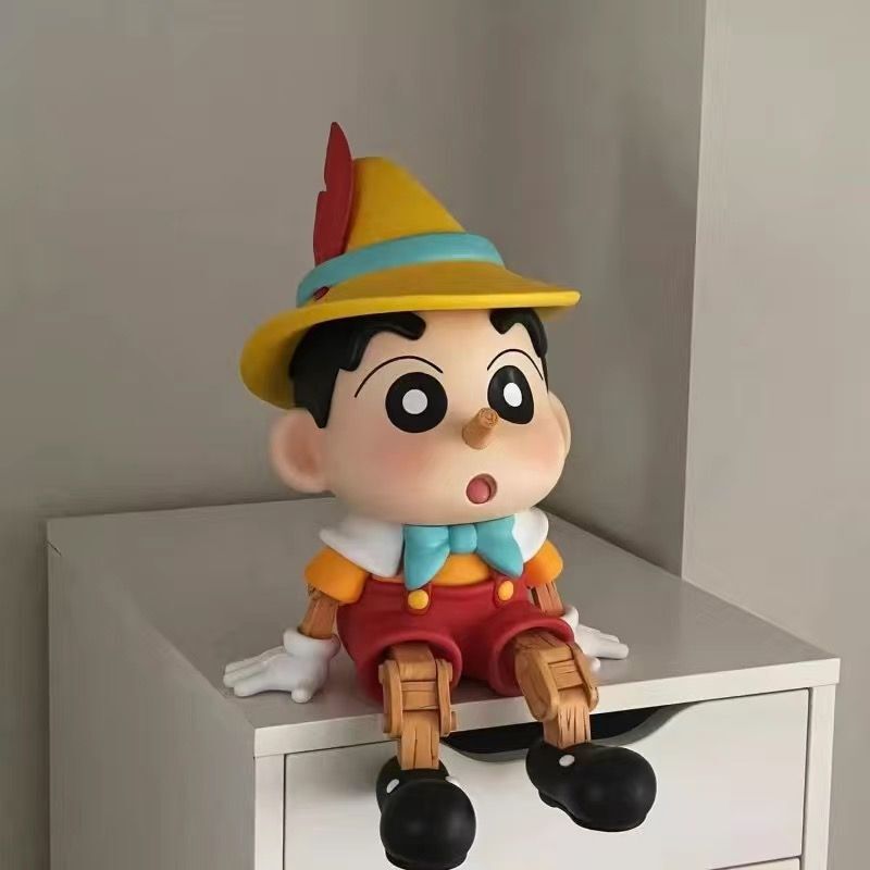 Pinocchio Pinocchio Crayon Small New Hand-made Nohara New Help Tide Play Doll Desktop Car Ornaments Gift Toy