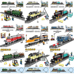 KaiZhi 電動列車ハーモニー線路組み立てビルディングブロック列車おもちゃ 98223-98255 電動線路