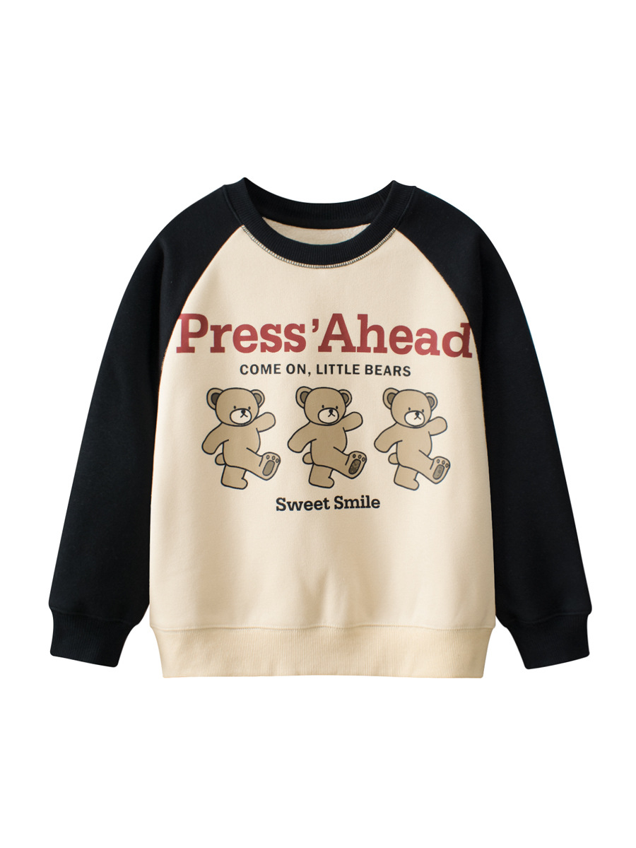 Ropa infantil de la marca grrr, suministro transfronterizo, sudaderas infantiles para primavera e invierno 2024, venta al por mayor para niños y niñas mayores