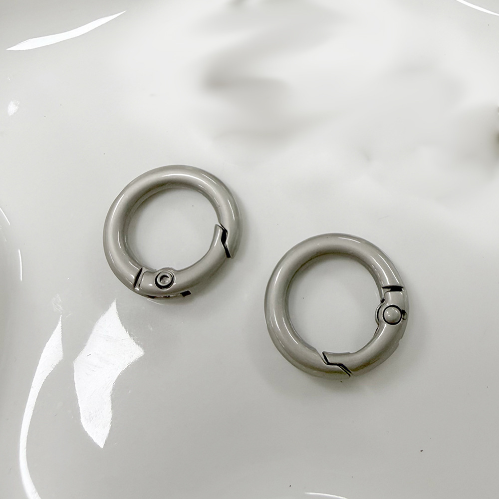 6mm campana colgante de aleación de zinc llavero conjunto accesorios de cable de teléfono móvil hardware gancho bobina ajustable percha