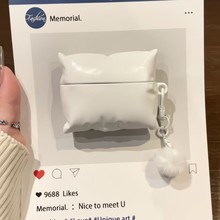 创意立体枕头适用苹果airpods1/2耳机套pro2蓝牙保护壳4代3硅胶软