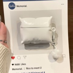Apple airpods1/2 ヘッドフォンカバー pro2 Bluetooth 保護ケース第 4 世代 3 シリコーンソフトに適したクリエイティブな立体枕