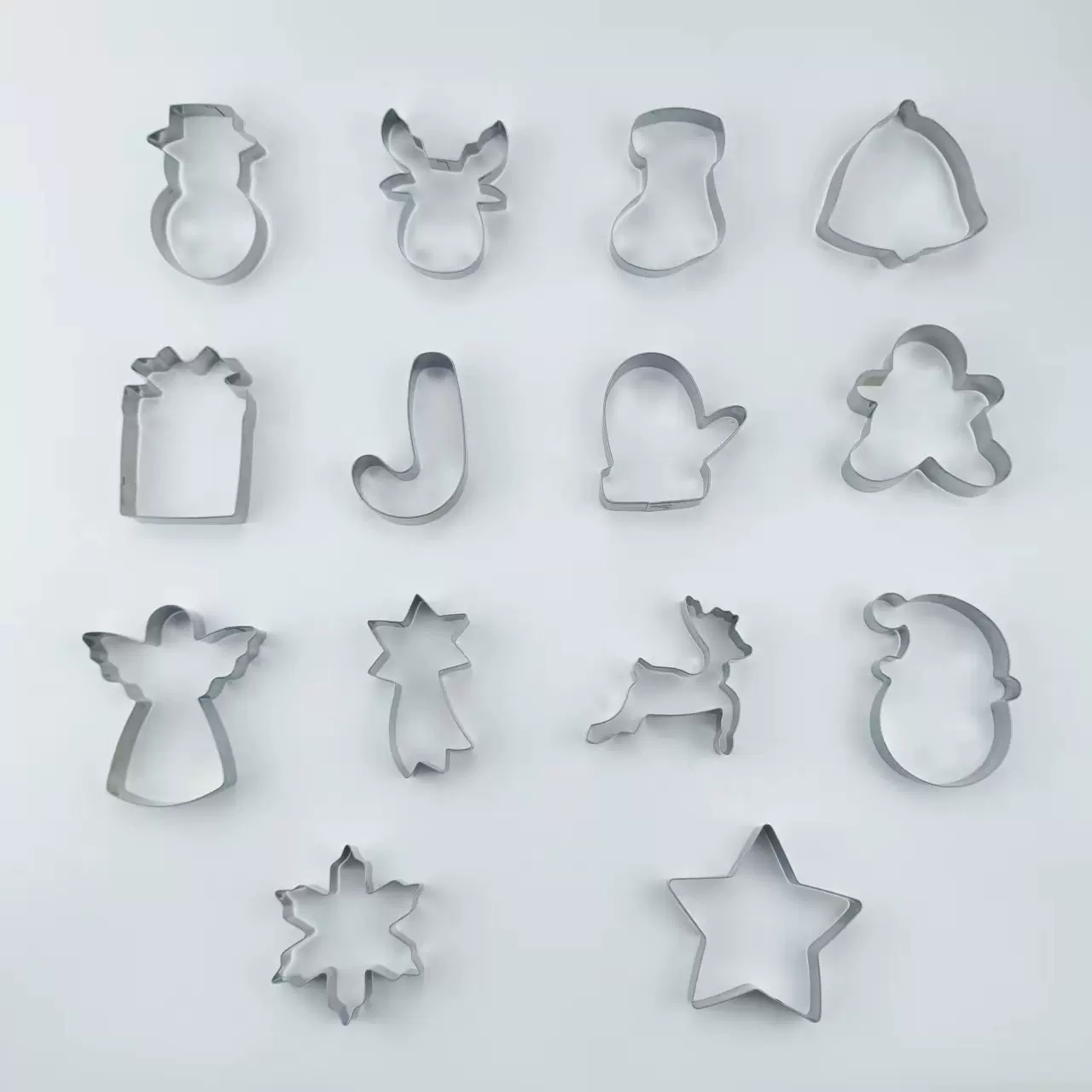 圣诞不锈钢饼干模DIY烘焙模具 老人头雪花 姜饼人烘焙翻糖模具