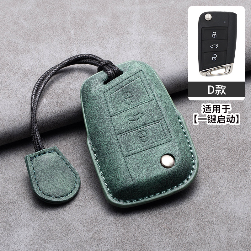 Volkswagen (d type olive green + leather rope)