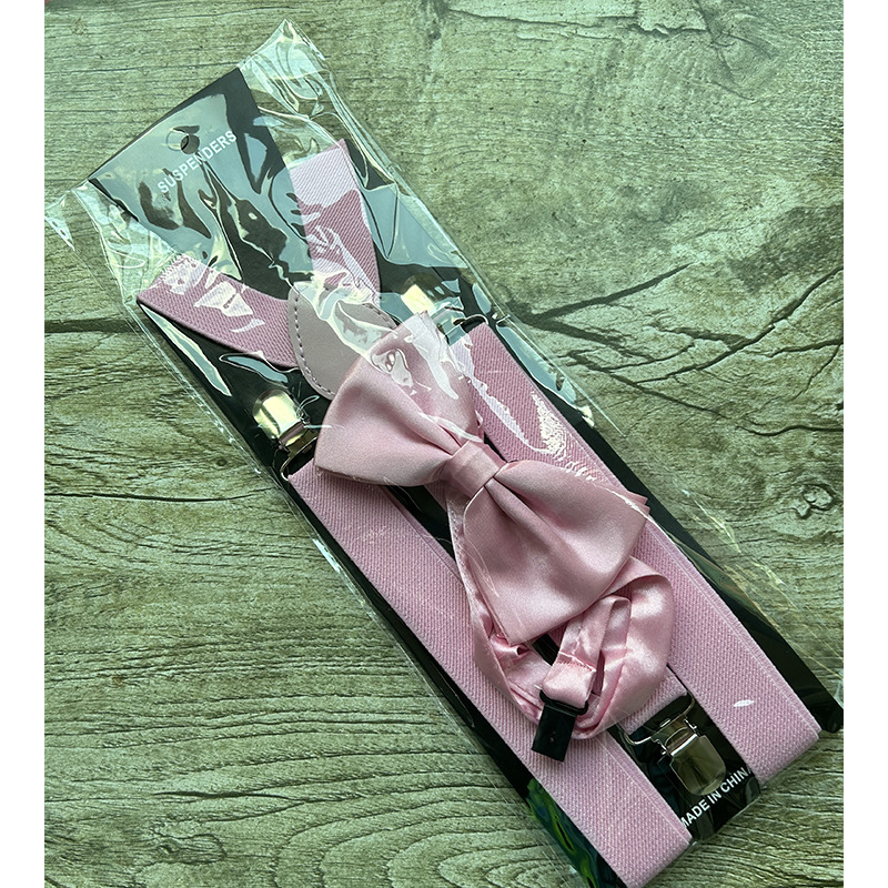 Tirantes unisex para adultos con accesorios de corbatín, tirantes elásticos para pantalones, conjunto de corbatín al por mayor