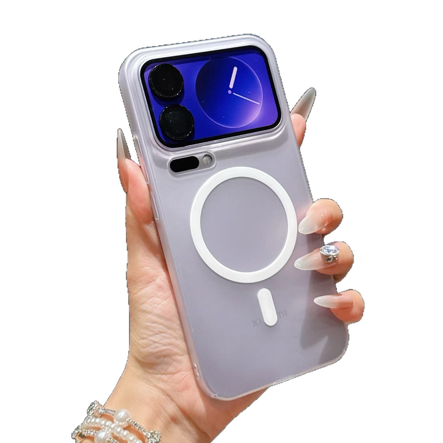 Aplicable para Xiaomi 17promax caja de teléfono celular niebla de hielo absorción Xiaomi 15pro caja de protección de lujo ligera a prueba de caídas image 6