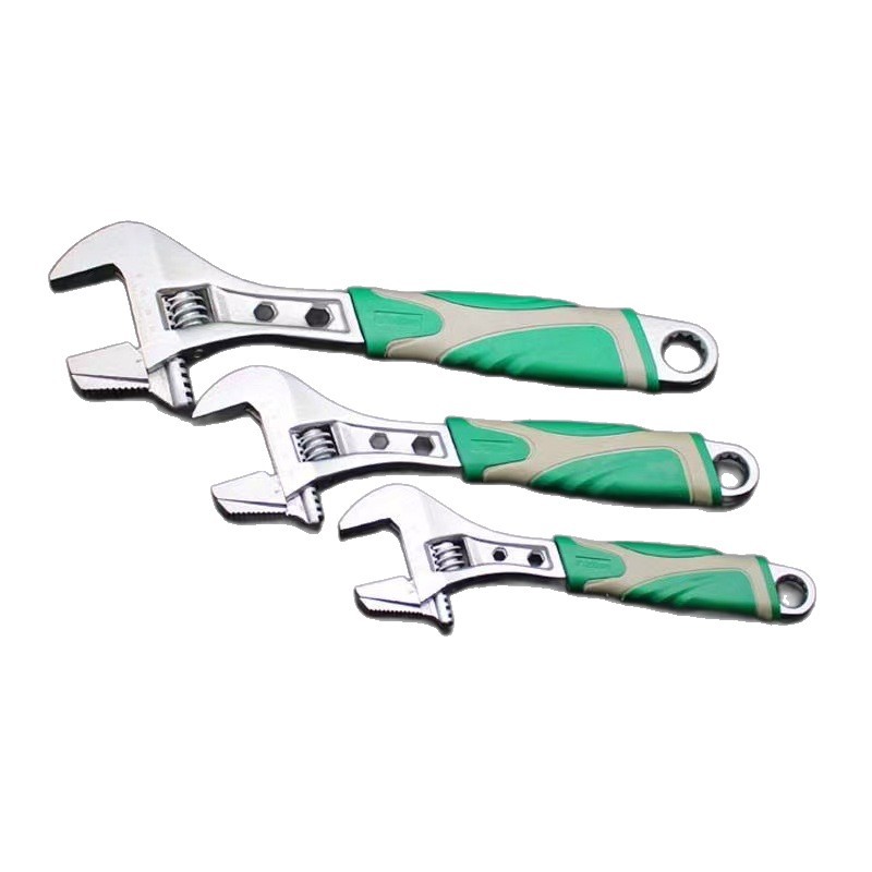 Llave Ajustable para Tubos de Gran Apertura de Acero al Cromo Vanadio para Tuberías y Tubos