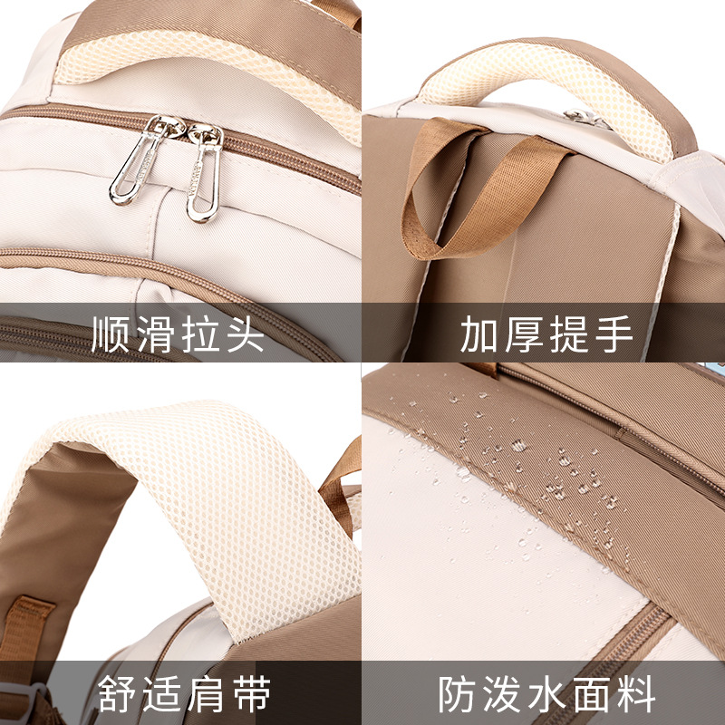 Pescado natural estudiantes de secundaria impermeable transpirable nueva mochila de gran capacidad bolsa de computadora multicapa