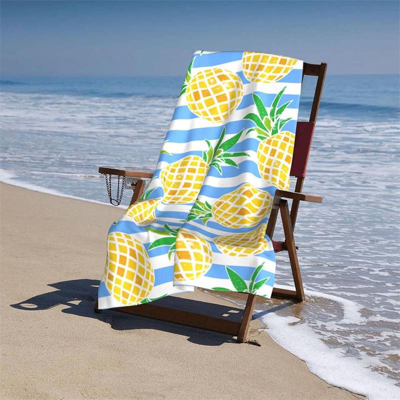 Hot Sale Pineapple Tropical Beach Towel Bathroom Pool Camping Travel Swimming Microfiber Quick Dry Bath Towel Beach Towel