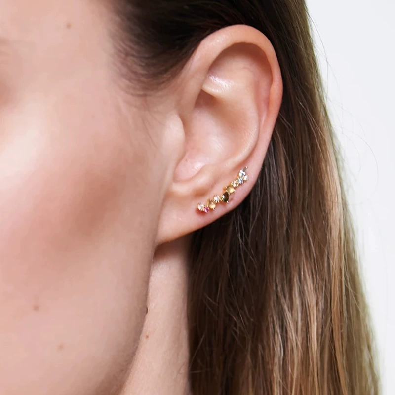 Zirconium, earrings