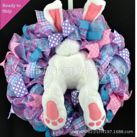 2024 conejo de Pascua colgante de Navidad transfronterizo Amazon Garland decoración Garland accesorios de decoración del hogar