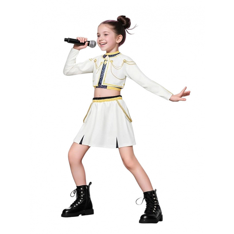 2025亚马逊新款女孩猎魔女团cos服装儿童搭配流行歌手3D印花童装|undefined