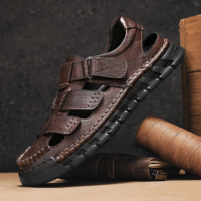 Cross-border Large Size 25866 Casual Sandals, Versatile Shoes, Men's Outdoor Slip-on Shoes_vogvips.com