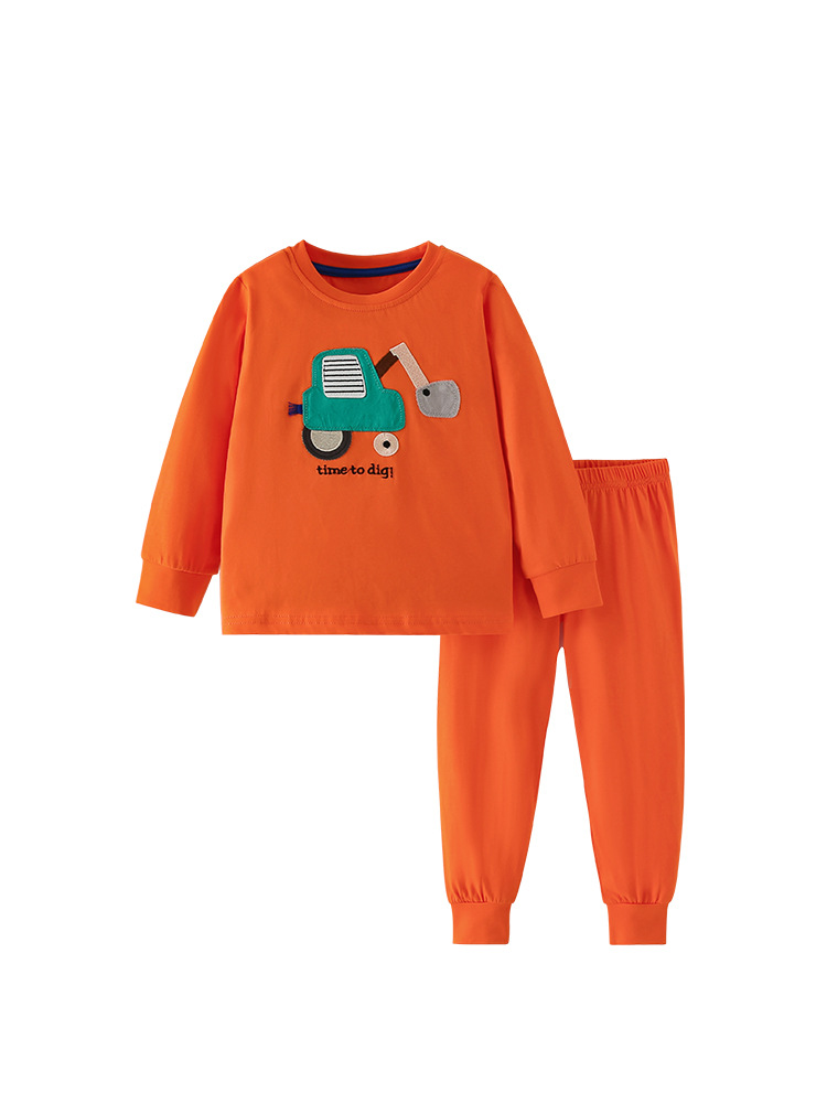 Malwee transfronterizo juego de niños otoño y invierno nuevo estilo europeo y americano ropa de casa para niños pequeños guapo juego de dos piezas