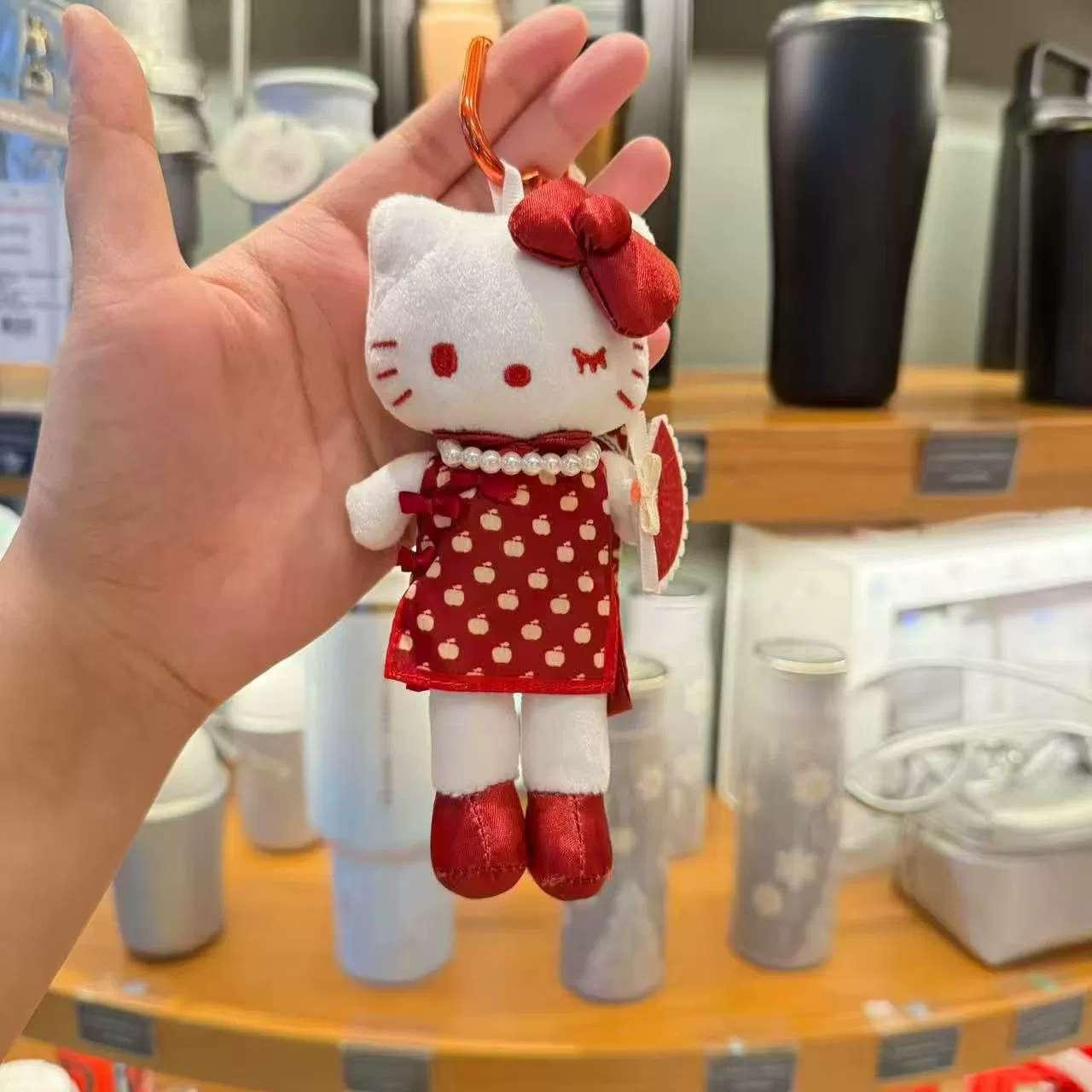 Плюшевый брелок (Sanrio) Hello Kitty, плюшевая кукла-талисман, размеры 10–16 см