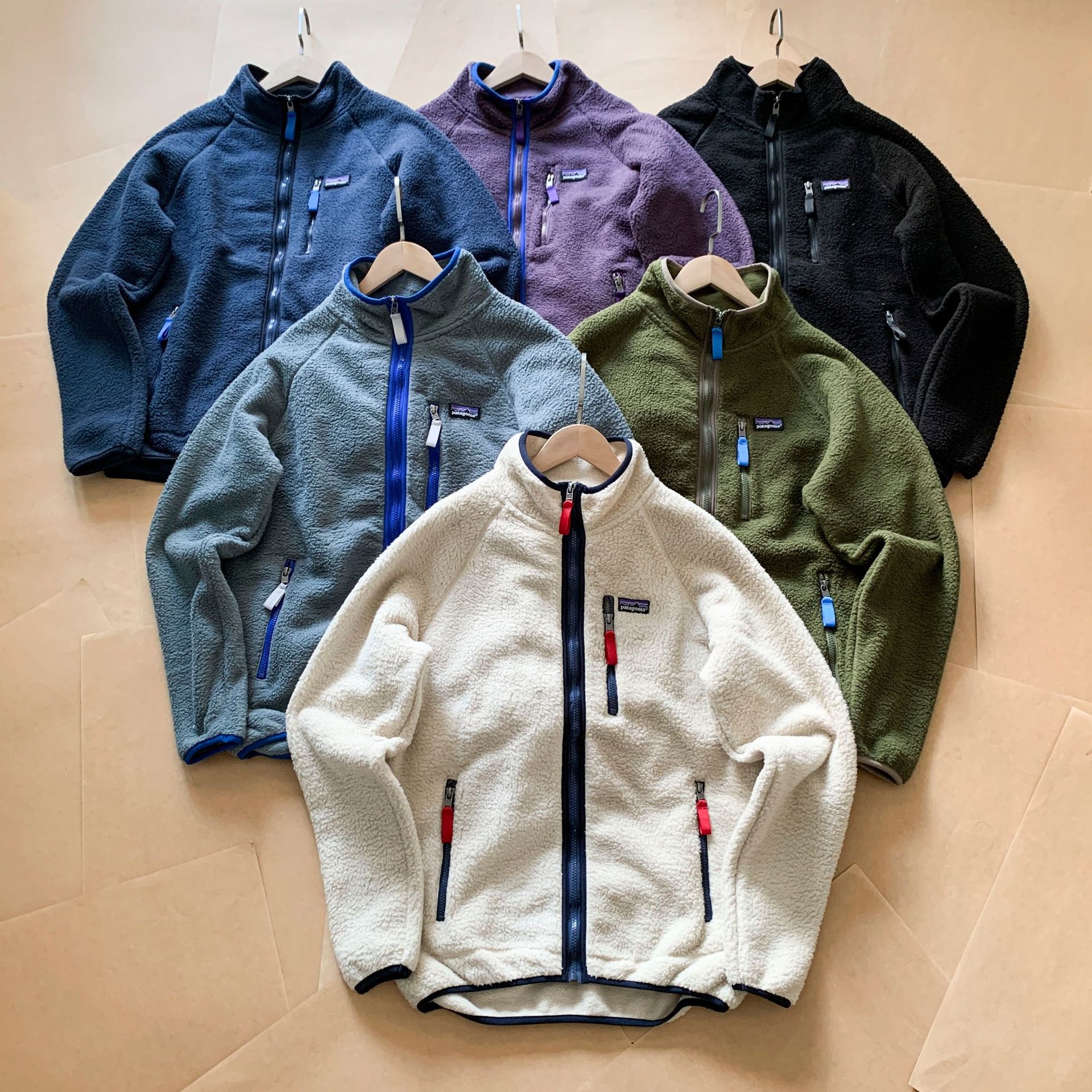 跨境户外巴塔Patag抓绒羊羔毛男士保暖开衫立领拉链外套夹克小众