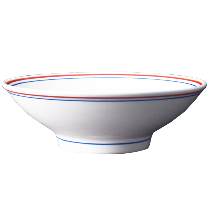青い辺の碗はレトロな麺の碗のスープの碗の古い碗の中国式の熱い麻の辛いことを防ぎます。|undefined