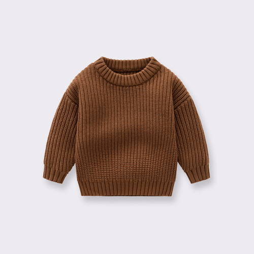 ins foreign trade baby sweater baby boy girl child autumn and winter loose knitted jacket sweater