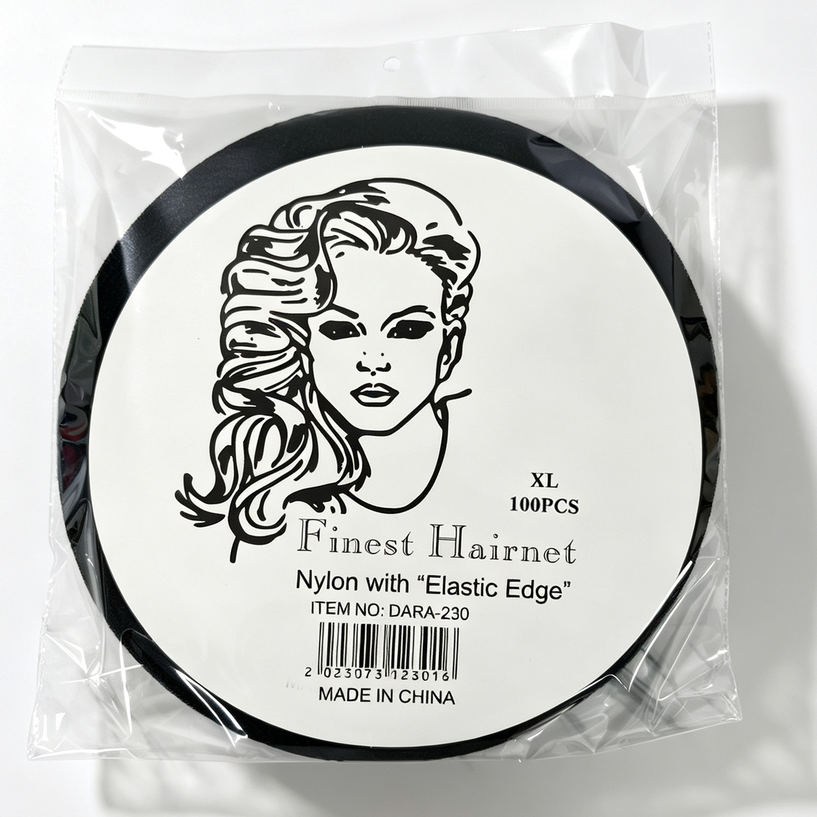 22-inch 100PCS disc-packed ultra-fine invisible hair net, wig hair net, professional dance hair net