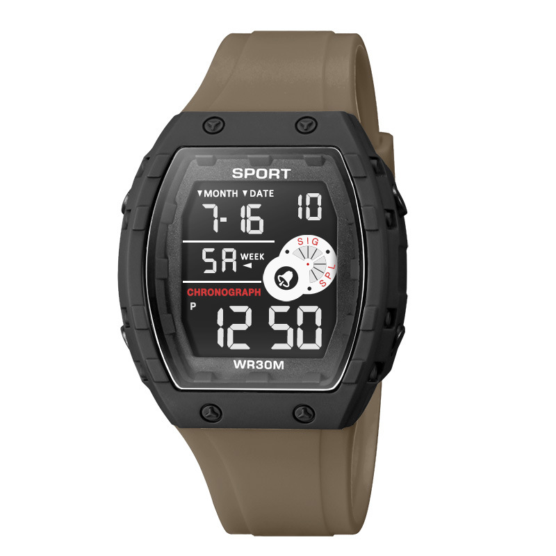 Moda esfera grande hombre al aire libre cronógrafo electrónico reloj multifuncional alarma de luz nocturna relojes electrónicos fabricantes lotes