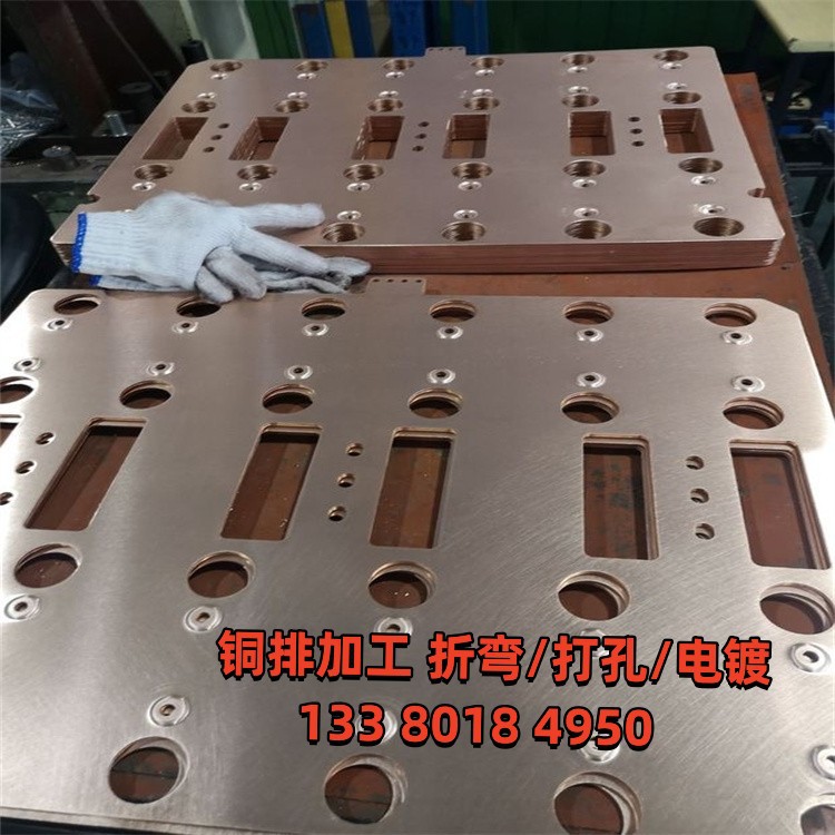 紫铜排T2T3母线排TMY配电柜箱成套导电铜条机房接地铜排