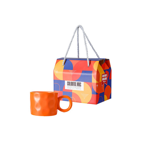 Instagram-style creative high-value minimalist mugs, promotional gifts, ceramic cups, big-eared Bobo cups, coffee cups