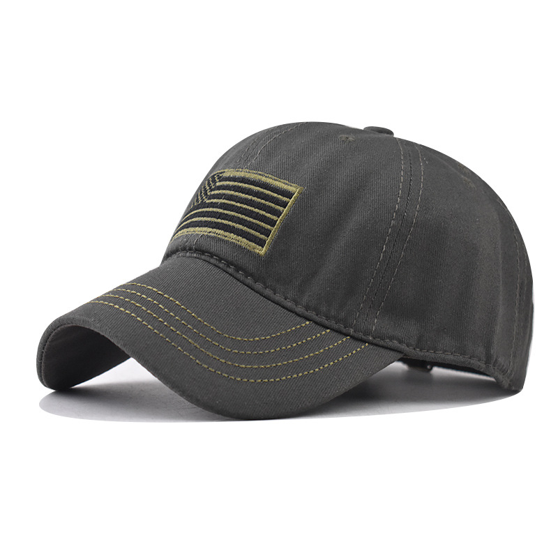 Gorra de béisbol de la bandera americana verde del ejército