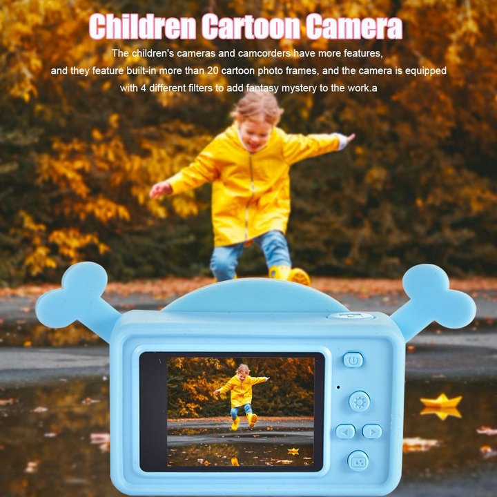 Kids Cartoon Camera 1080P HD Digital Camera 800W Pixels 2 In