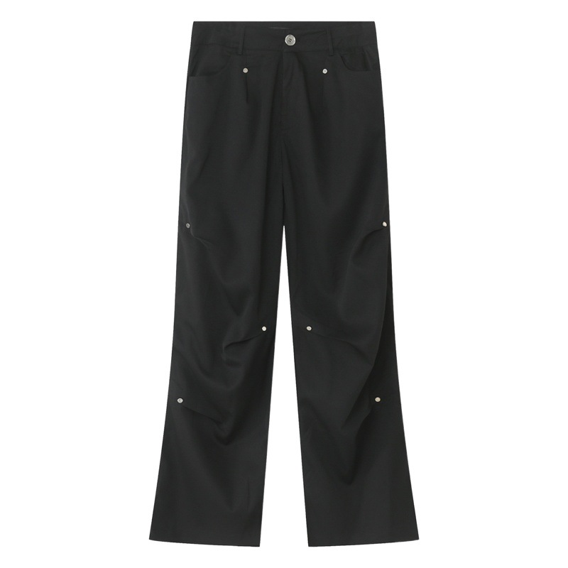 Mtlclothes ropa de hombre | 2023 verano nuevo estilo coreano overoles sueltos pierna ancha trapear hip hop pantalones casuales