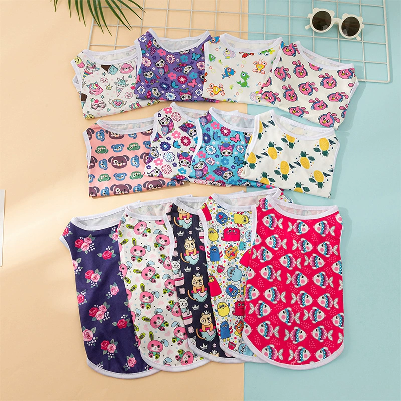 Новый заводской щенок кошачий костюм мультфильм осенний милый жилет источник завод прямых продаж