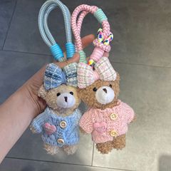 韓国東大門クマ携帯電話ロープペンダントぬいぐるみバックミラー車のペンダントバッグペンダント親友ギフト