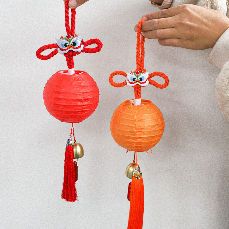 元宵节新年春节龙年手提小灯笼节日小挂饰装饰居家车载摆件批发
