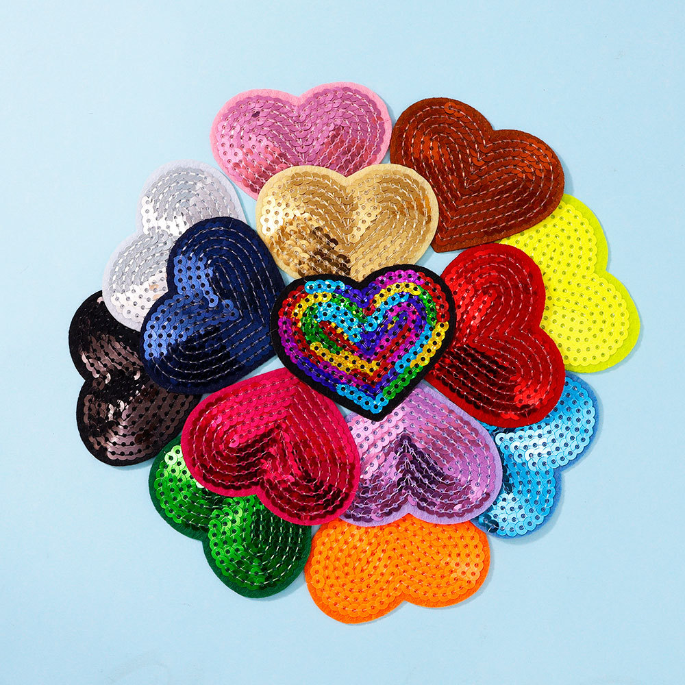 Embroidery stickers Love iron on patches Patches stickers stickers Cloth embroidery Large sequstickersmulti-shape