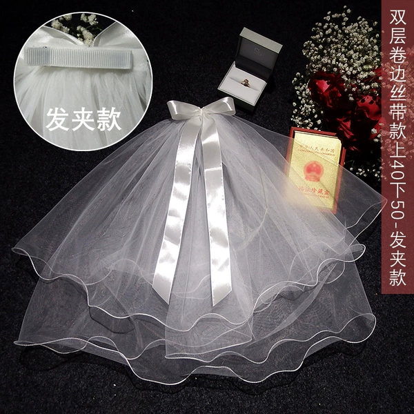 Double layer curling ribbon style upper 40 lower 50 hairpin style