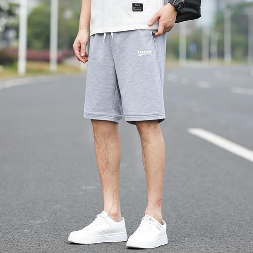 Summer men's shorts, sports casual pants, versatile loose five-quarter pants, men's large size medium pants, cotton beach pants, large pants