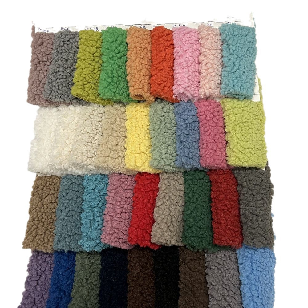 现货大颗粒阿尔泰面料卡拉羊驼绒加厚颗粒毛梦幻羊驼仿羊羔绒服装