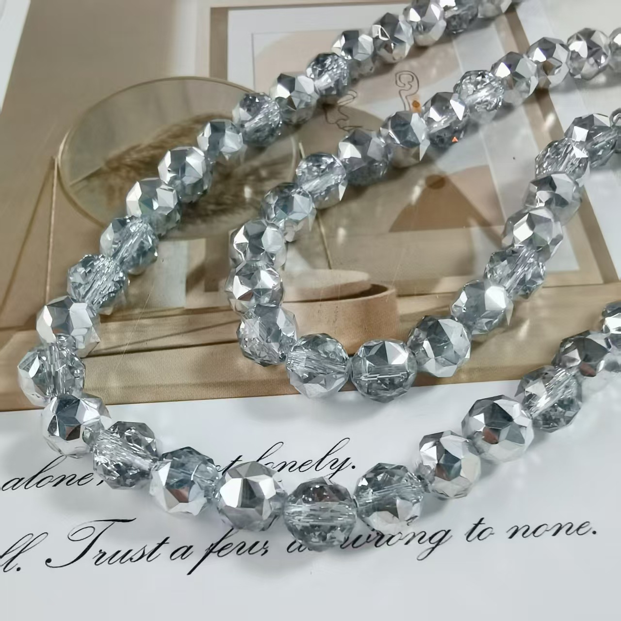 Bola de flores de 8mm Jingjing K9 cuentas sueltas de cristal 64 superficies cortadas con cuentas Accesorios de joyería hechos a mano de bricolaje Pulsera Collar lote suelto image 57