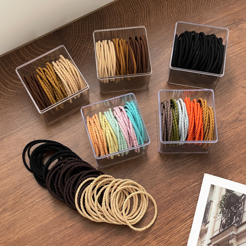 Tocado alto Cola de Caballo cabeza de bola banda de pelo Simple cuerda de pelo de verano de las mujeres