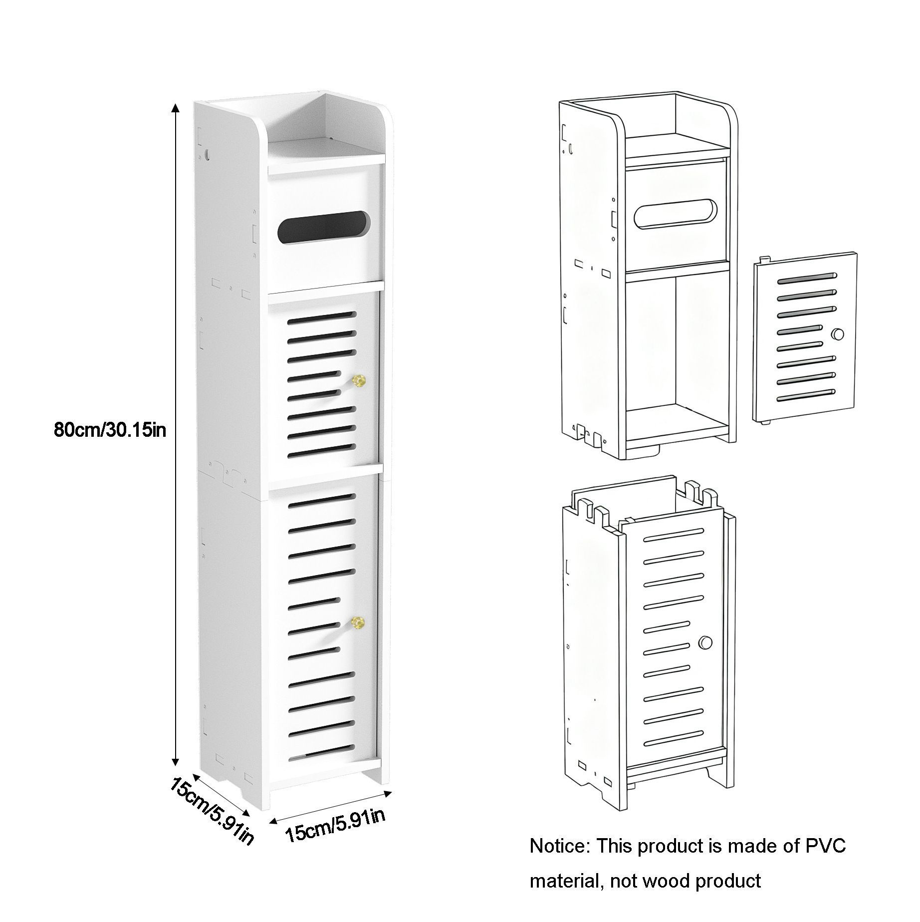 Estante de almacenamiento para huecos de baño