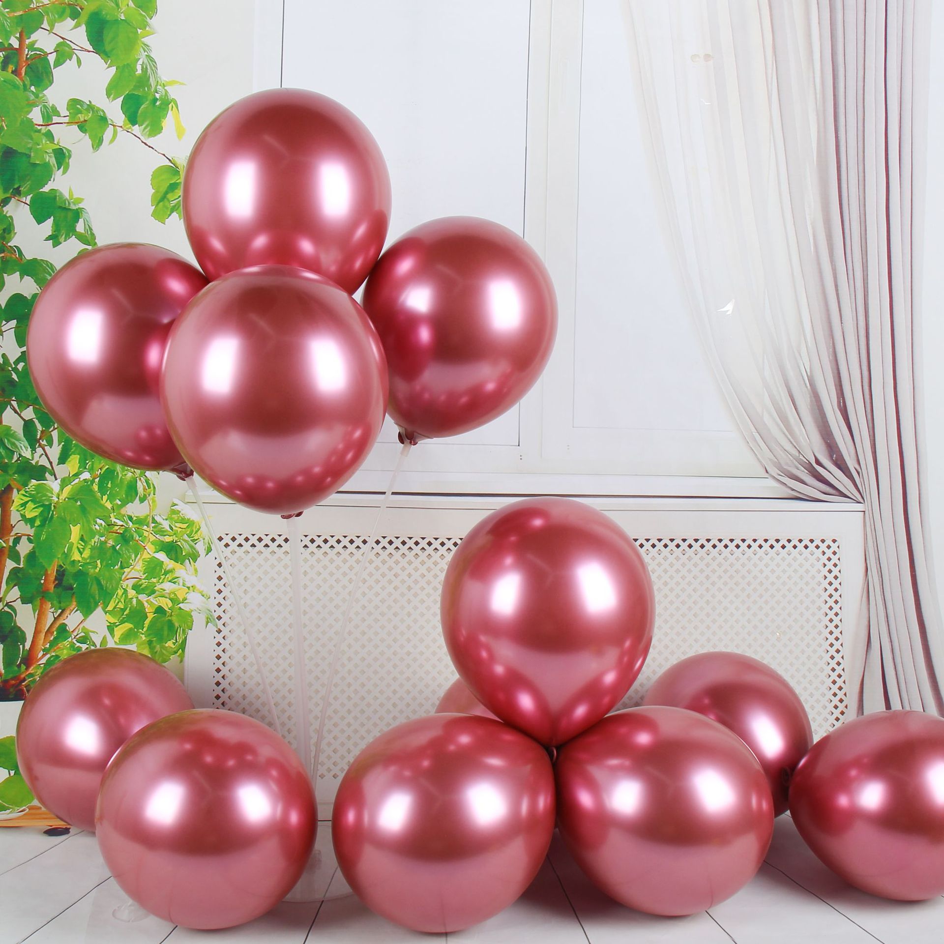 Celebritad en línea boda decoración set de globo de decoración de la marea nacional decoración de la boda del dormitorio de la mujer globo de doble capa globo