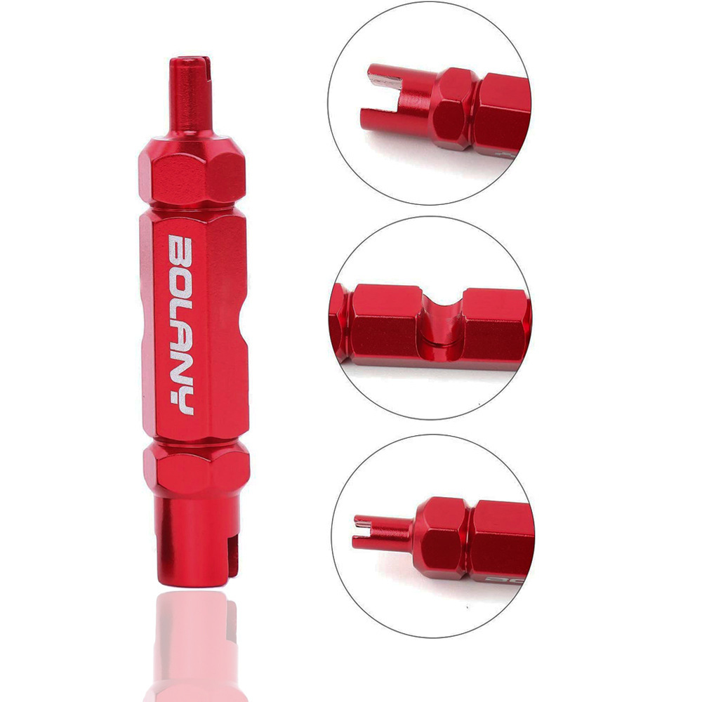 Llave de boquilla de aire para bicicleta de montaña herramienta de núcleo de válvula francesa multifuncional tubo interno varilla de extensión desmontaje
