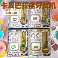 TWS卡皮巴拉无线蓝牙耳机套组重低音效持久续航专供外贸入耳耳机