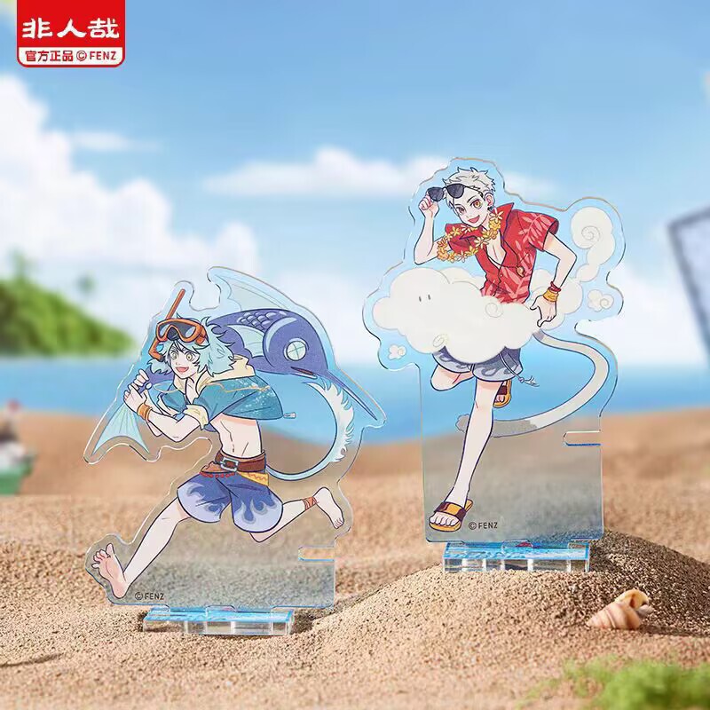 本物の非人間の島ユートピアシリーズアクリルスタンドブラインドボックスオリジナルリバースバッジグアンガ周辺機器|undefined