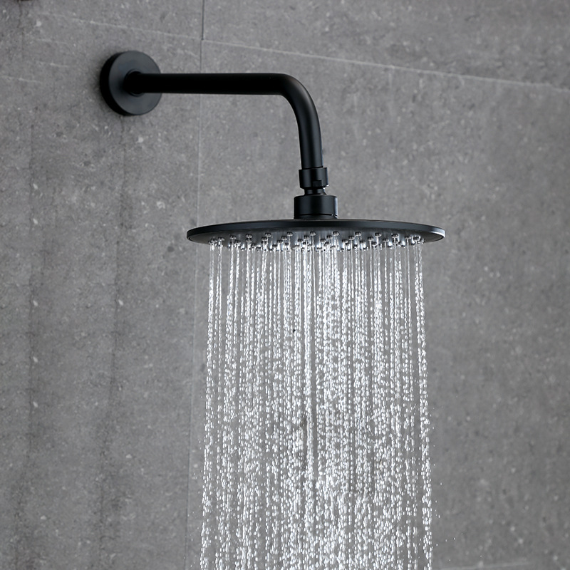 The wall-mounted concealed showerhead, top spray connection pipe, concealed showerhead arm, shower pipe, head bracket, and ceiling pipe rod are round and square undefined