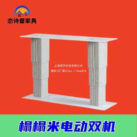 恋诗蕾榻榻米电动升降机双柱遥控升降台房车床车茶几升降桌垒德株