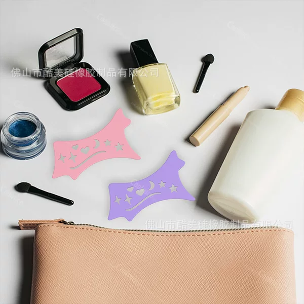 Cross-border Silicone Eye Shadow Pattern Beauty Auxiliary Tool Novice Eyebrow Eye Shadow Eye Tail Decorative Line Auxiliary
