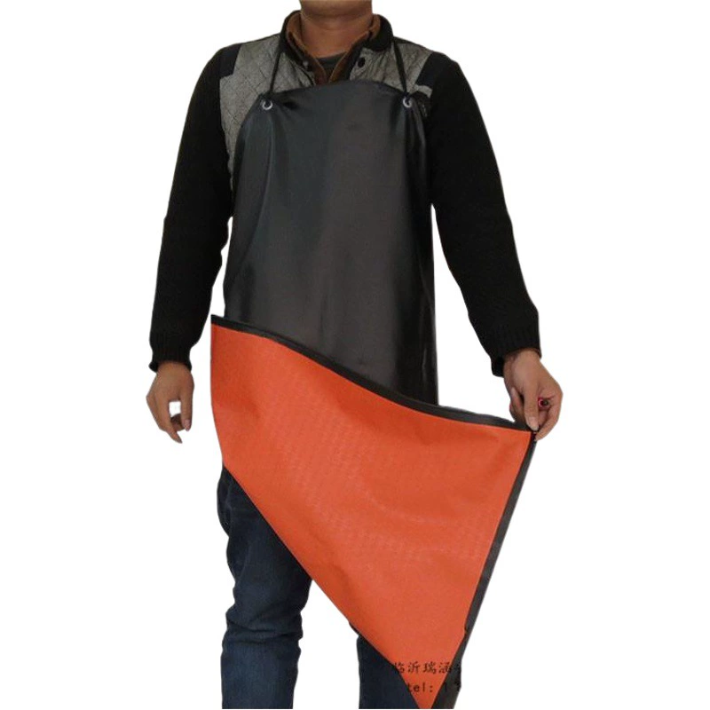 Оптовая продажа маслостойкий кислотостойкий и щелочестойкий фартук утолщенный водонепроницаемый противообрастающий кожаный фартук ПВХ Охрана труда кожаный фартук шеф-повара