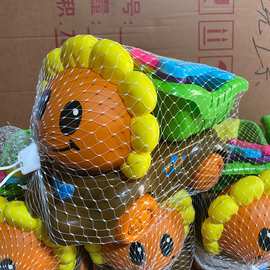 儿童沙滩车套装宝宝海滩工具挖沙子大号玩具车五件套