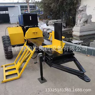 厂家定制多瓣柴油动劈柴机移动液压劈木机液压强劲劈柴器质保一年